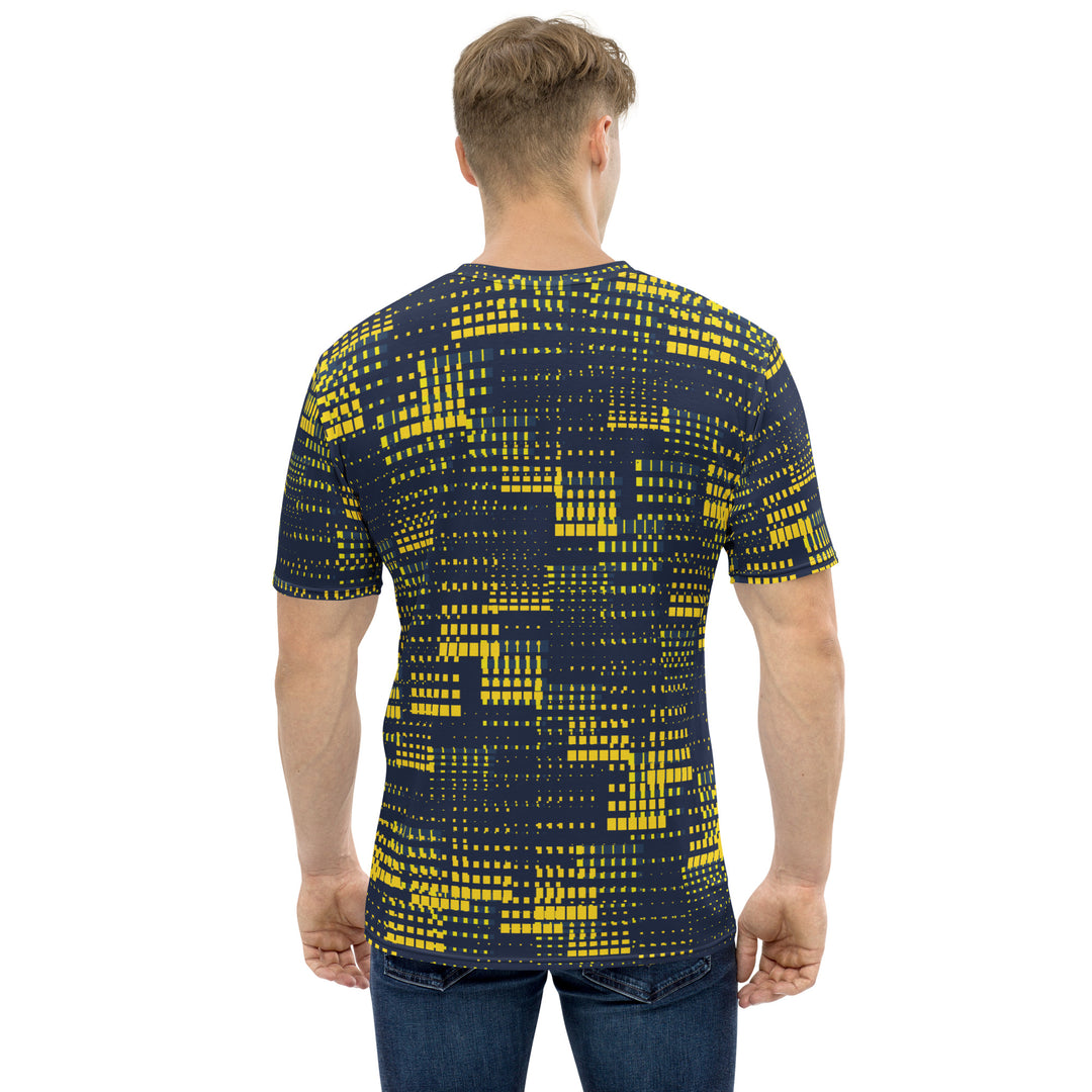 Premium Men's Jersey - Yellow-Blue Blast