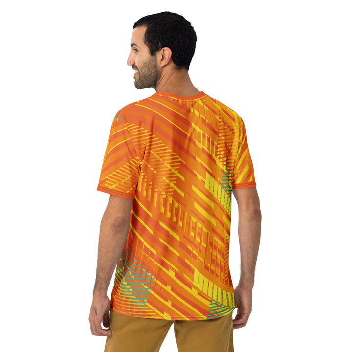 Premium Men's Jersey - Orange-Yellow Lane