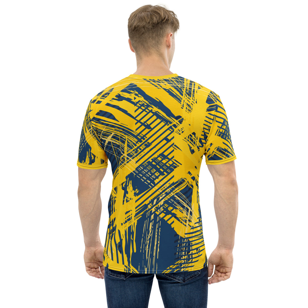 Premium Men's Jersey - Yellow-Blue Track