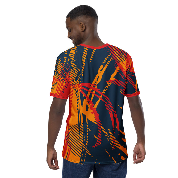 Premium Men's Jersey - Blue-Orange Throw