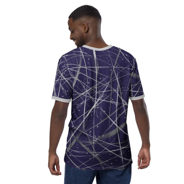 Premium Men's Jersey - Purple-Grey Snow