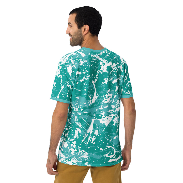 Premium Men's Jersey - Turquoise-White Grain