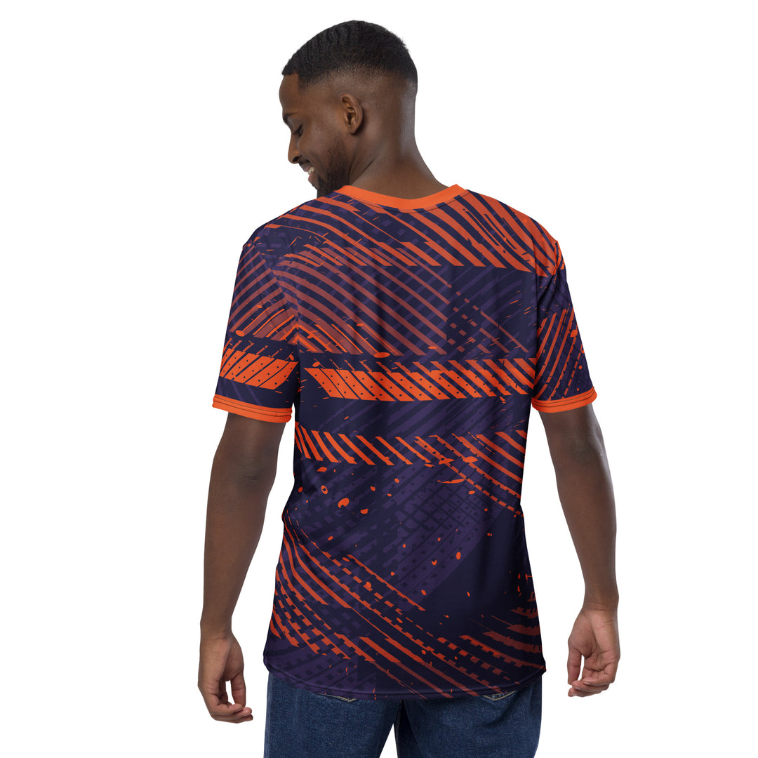 Premium Men's Jersey - Purple-Orange Tracks