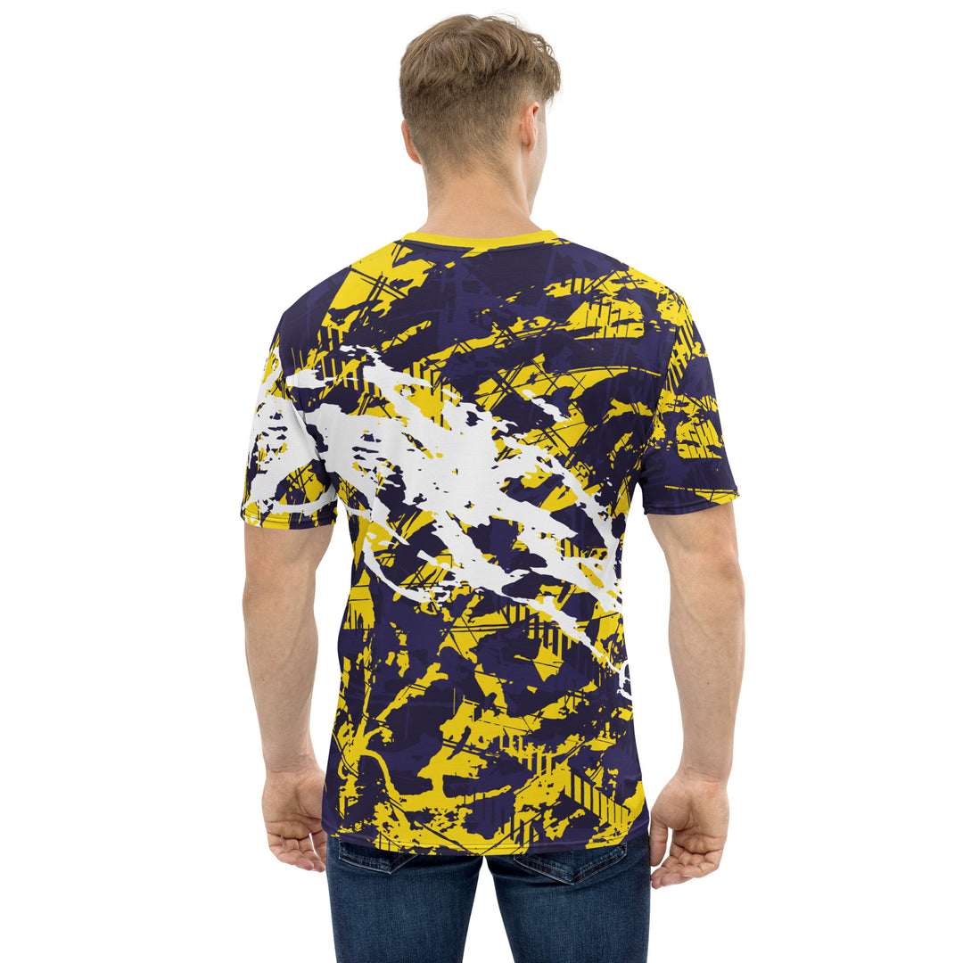 Premium Men's Jersey - Yellow-Purple Cut