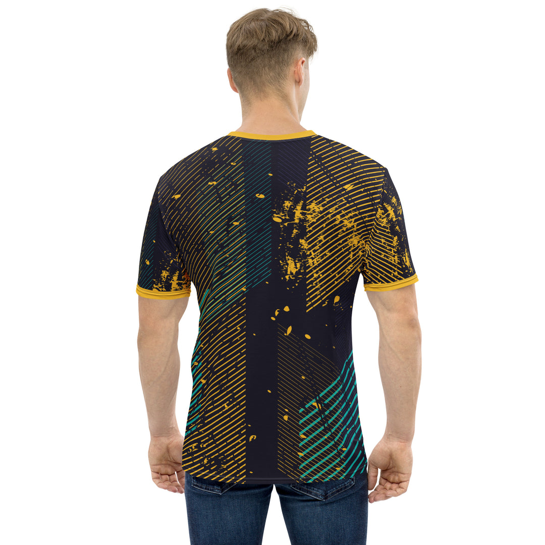 Premium Men's Jersey - Black-Yellow Trace