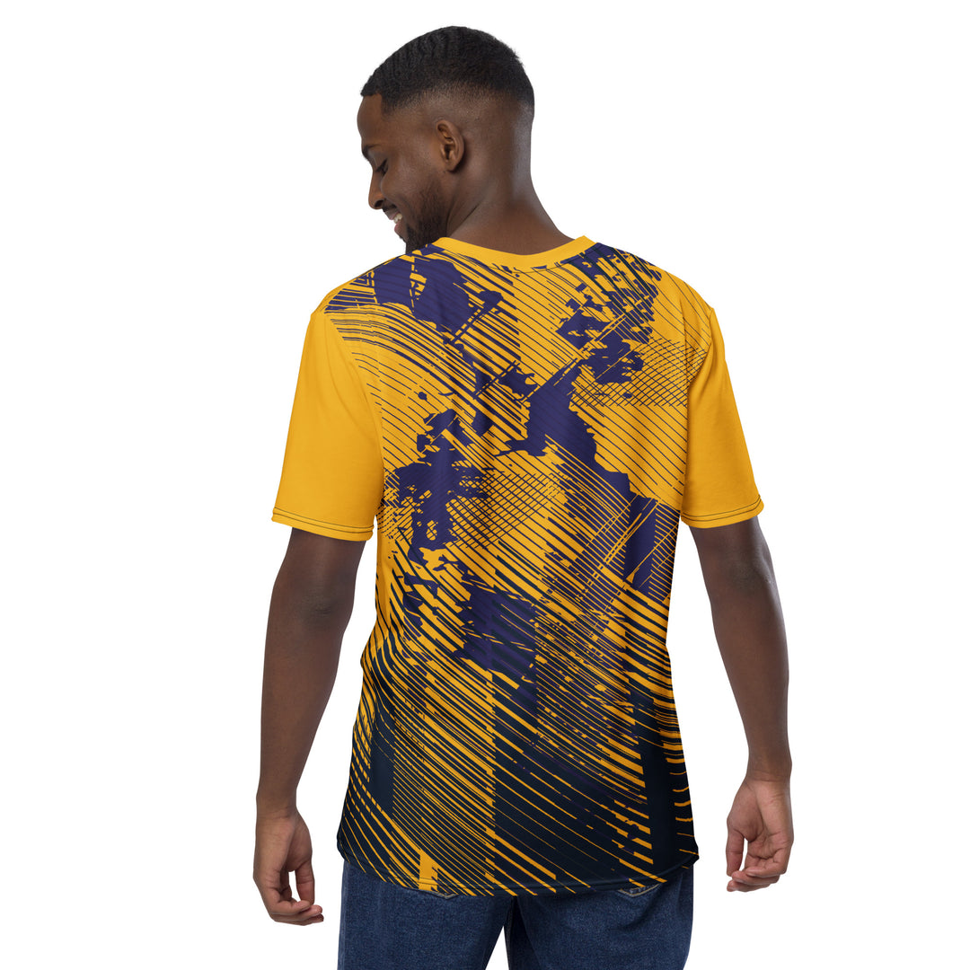 Premium Men's Jersey - Yellow-Purple Terrain