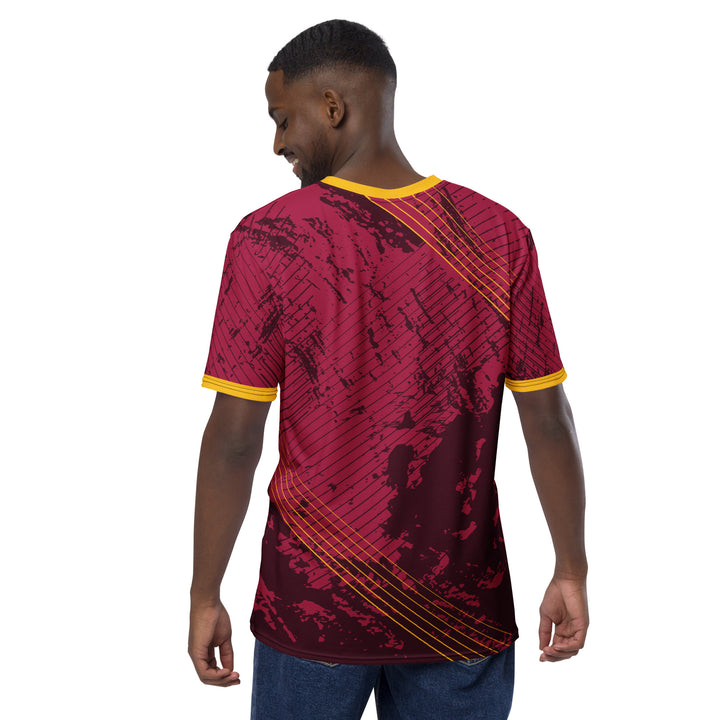 Premium Men's Jersey - Red-Yellow Plasma