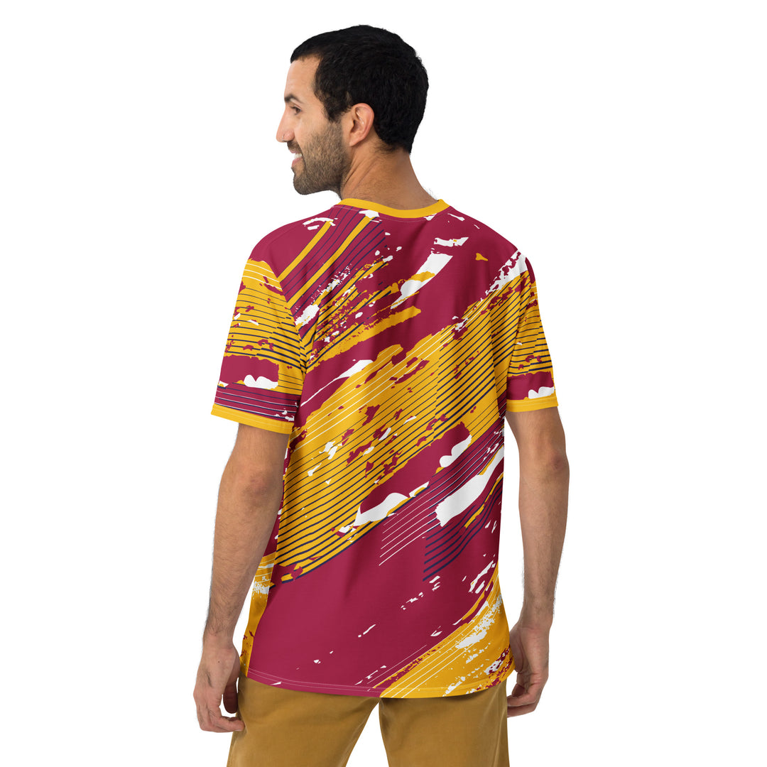 Premium Men's Jersey - Yellow-Red Sun