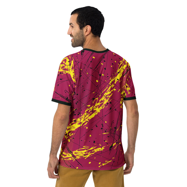 Premium Men's Jersey - Red-Yellow Net