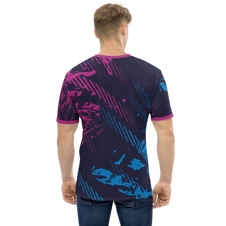 Premium Men's Jersey - Blue-Pink Spot