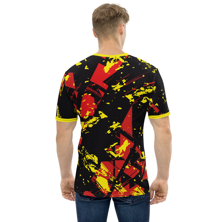 Premium Men's Jersey - Black-Yellow Particle