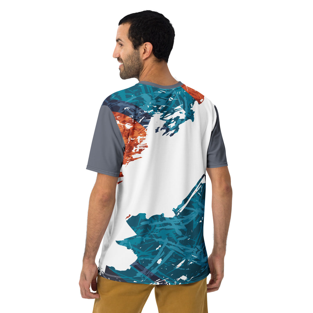 Premium Men's Jersey - Turquoise-White Split