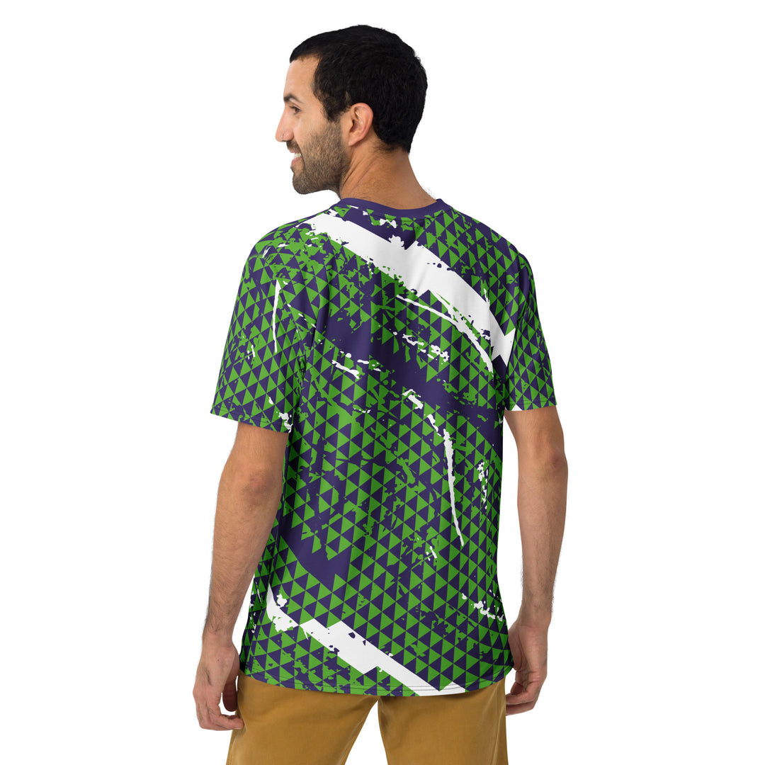 Premium Men's Jersey - Green-Purple Peak