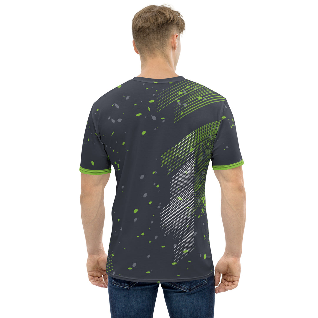 Premium Men's Jersey - Black-Green Snow