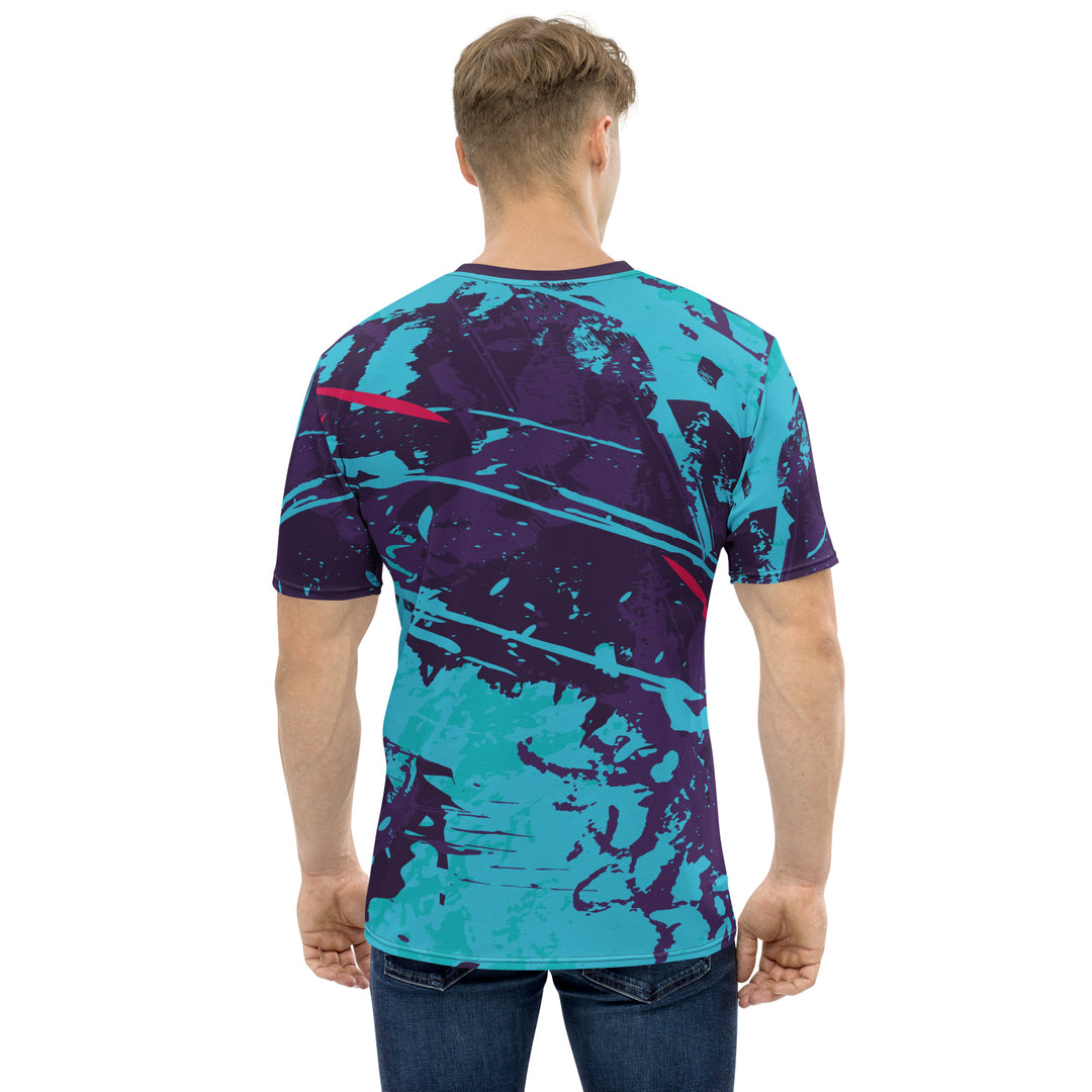 Premium Men's Jersey - Purple-Turquoise Deep