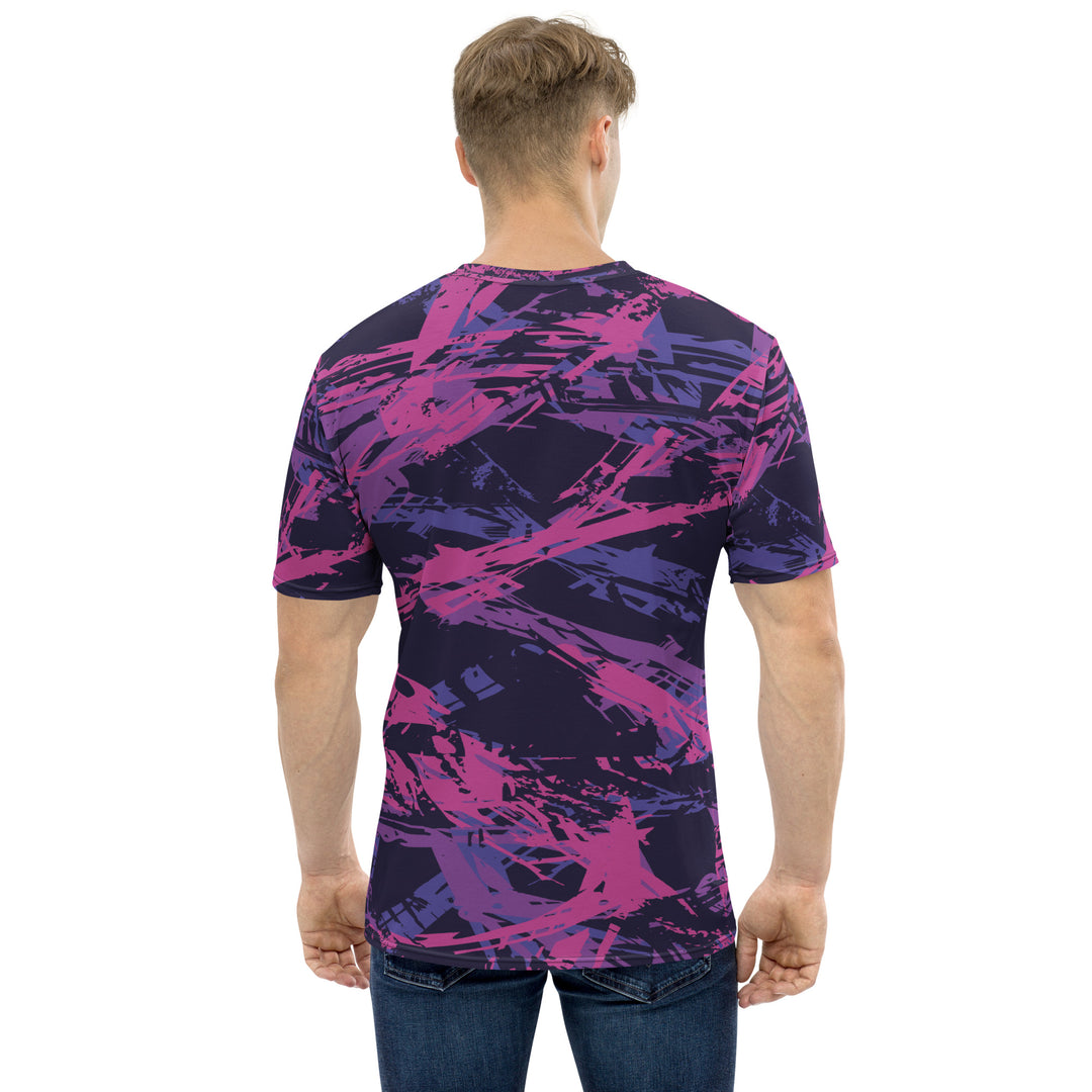 Premium Men's Jersey - Purple-Pink Script