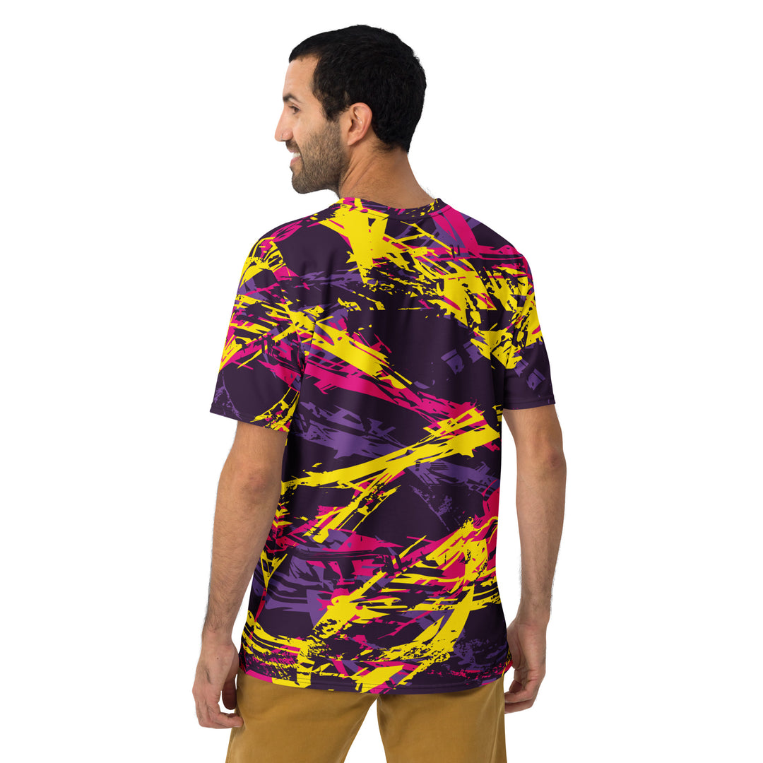 Premium Men's Jersey - Purple-Yellow Script