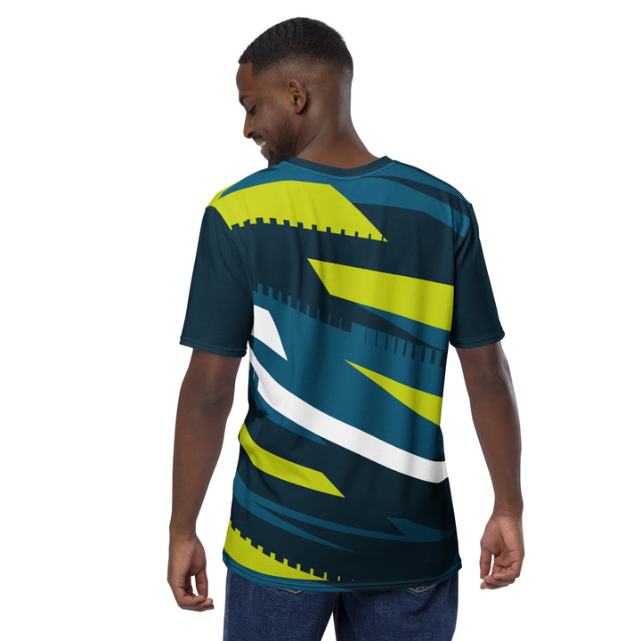 Premium Men's Jersey - Blue-Green Slow