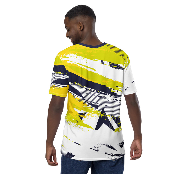 Premium Men's Jersey - White-Yellow Basic