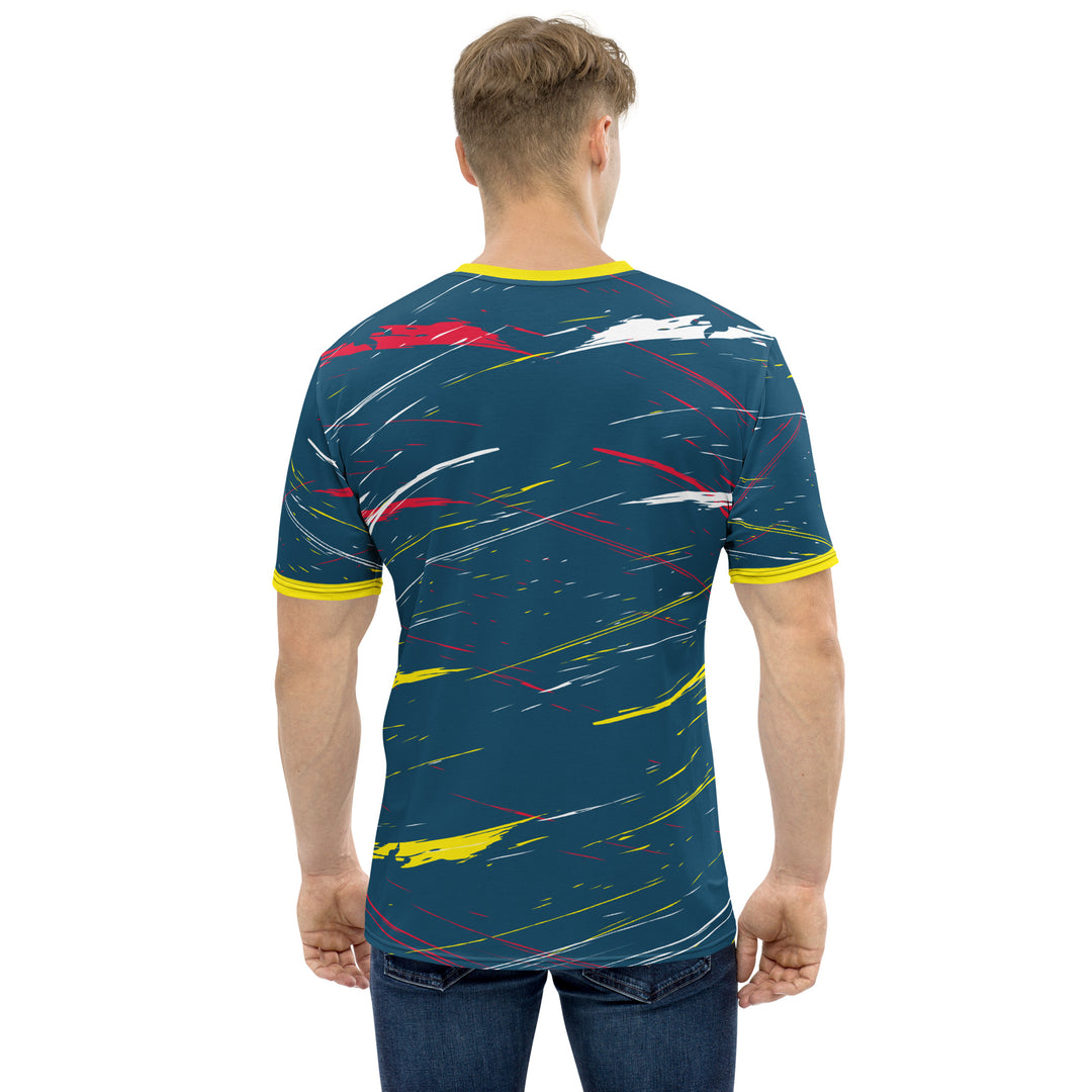 Premium Men's Jersey - Blue-Yellow Hit