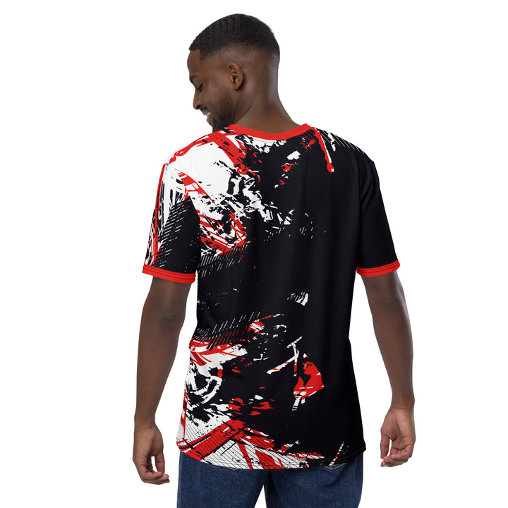 Premium Men's Jersey - Black-Red Shield