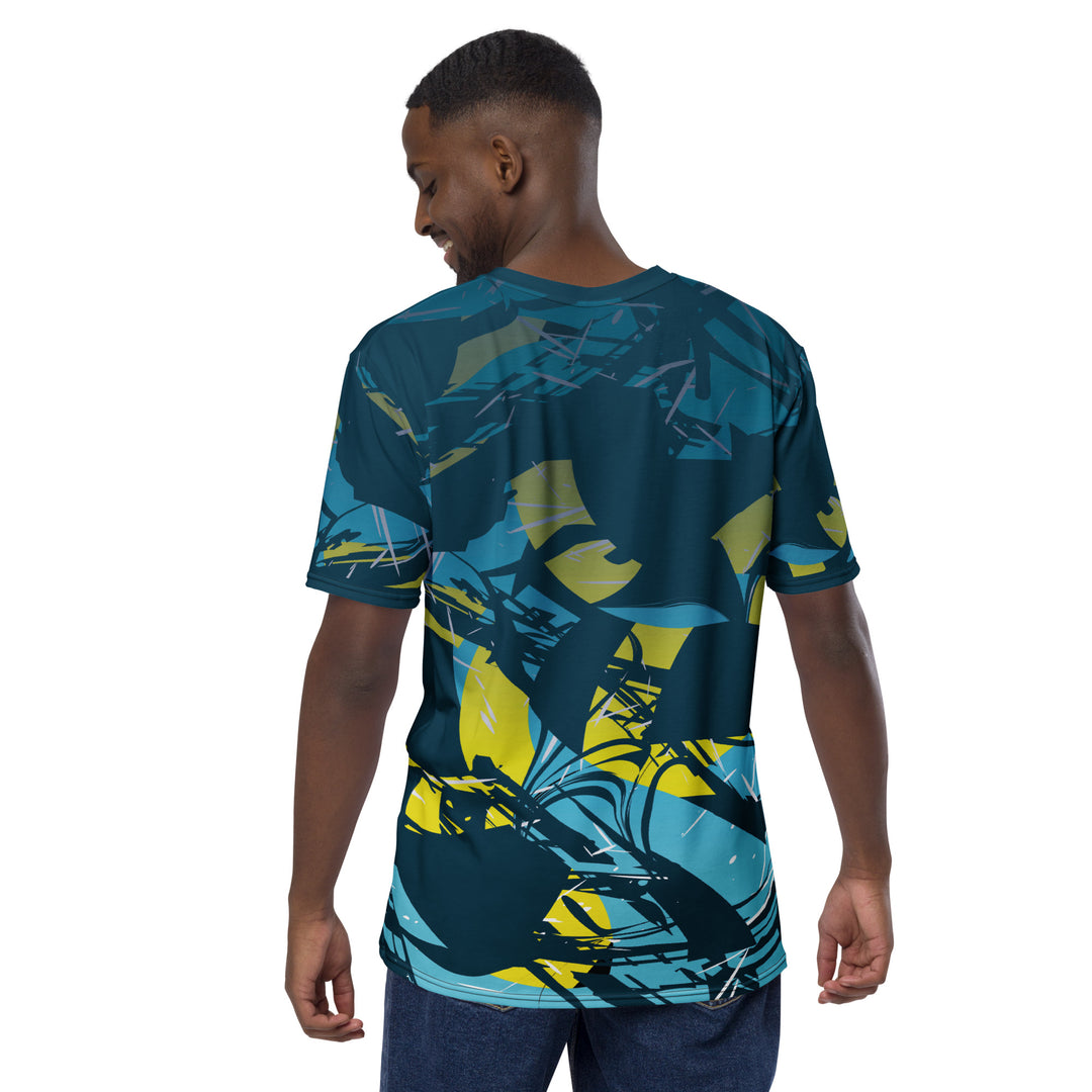 Premium Men's Jersey - Blue-Yellow Loop