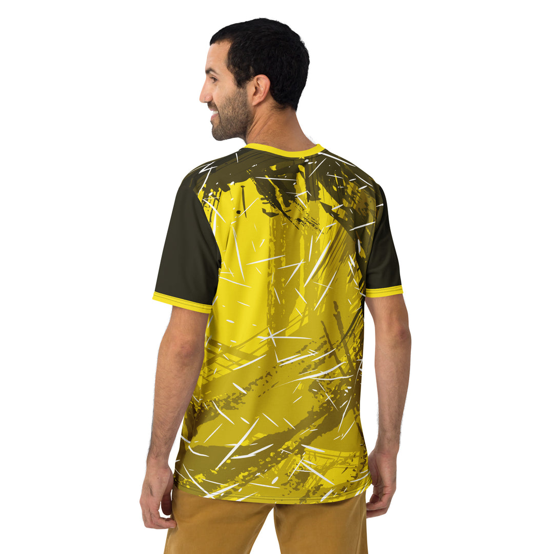 Premium Men's Jersey - Yellow-Black Blaze