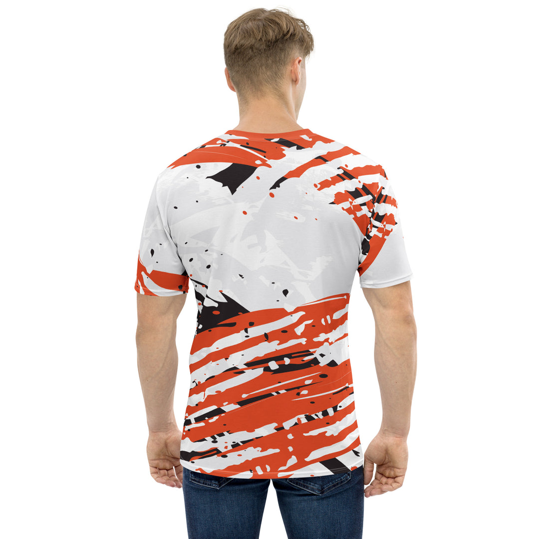 Premium Men's Jersey - White-Orange Fair