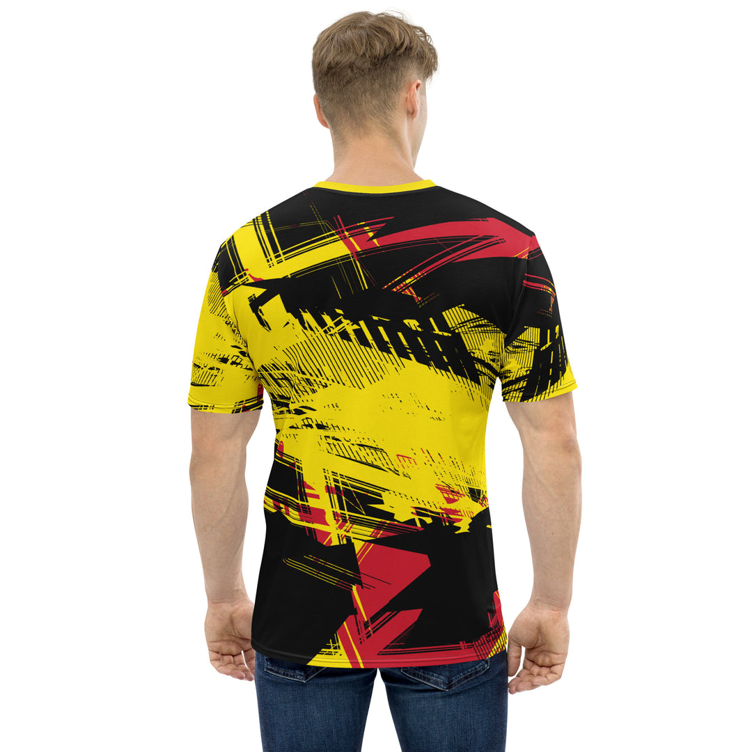 Premium Men's Jersey - Black-Yellow Rank