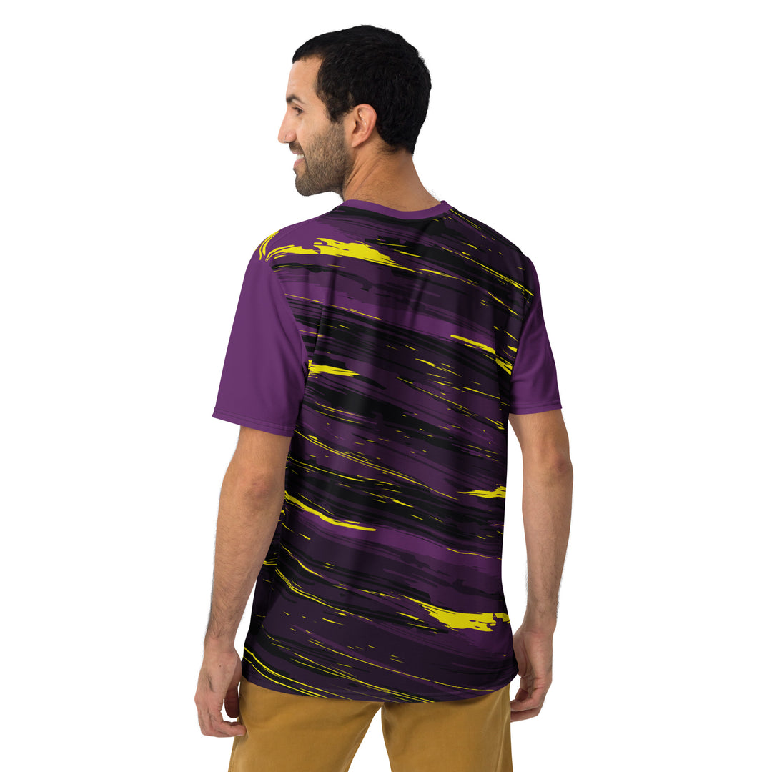 Premium Men's Jersey - Purple-Yellow Rain