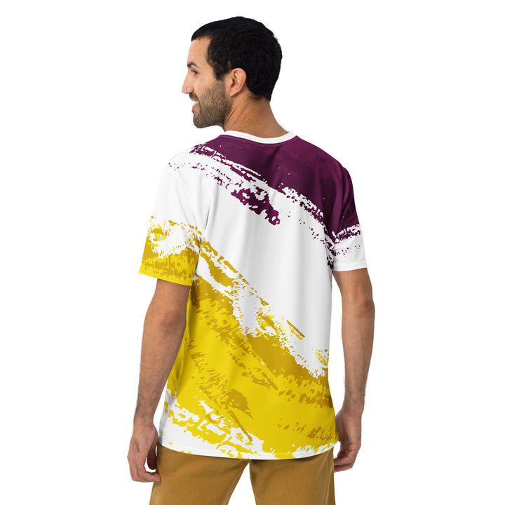 Premium Men's Jersey - White-Yellow Burst