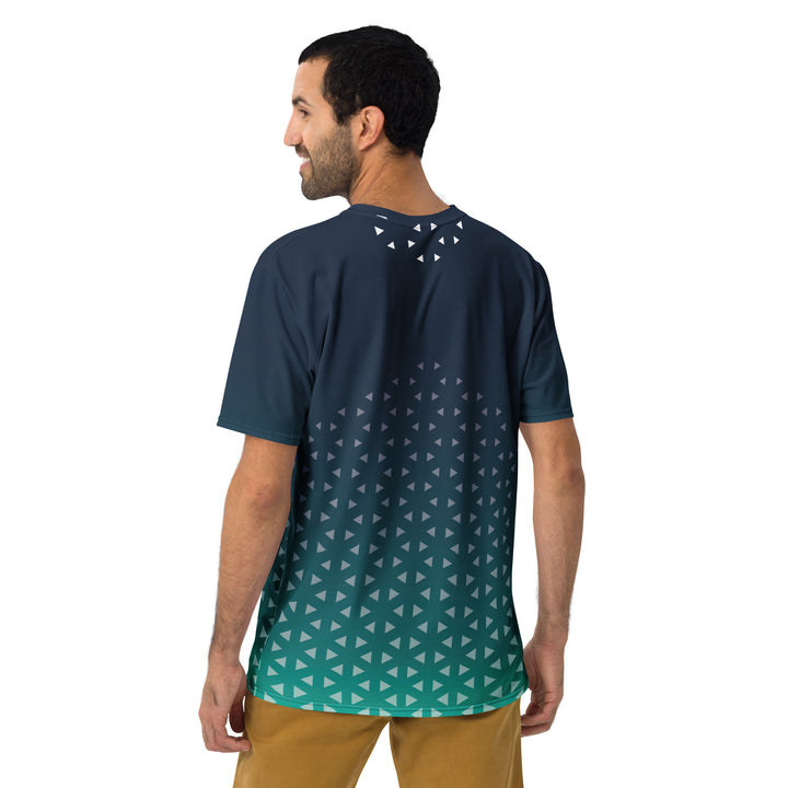 Premium Men's Jersey - Turquoise-Grey Zoom