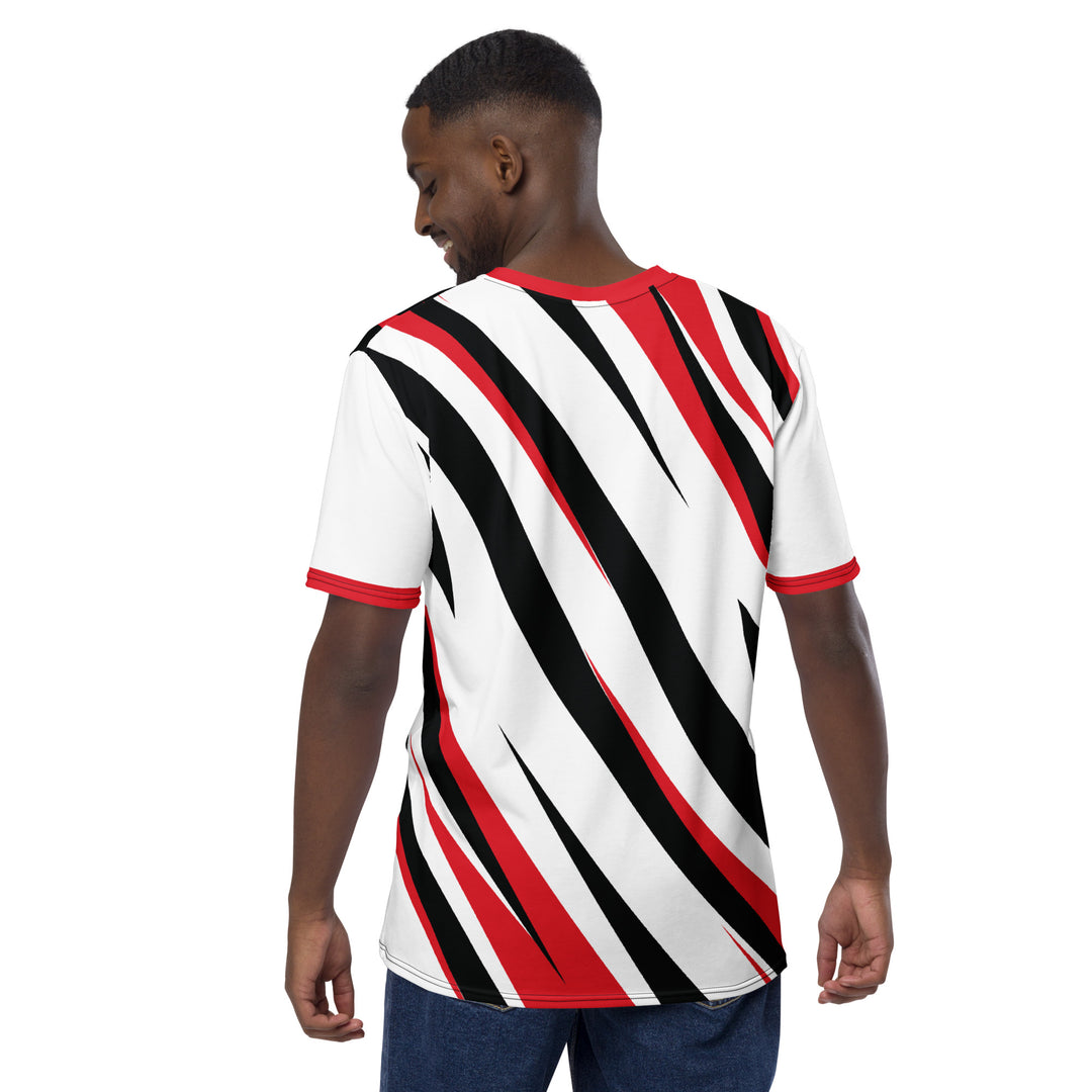 Premium Men's Jersey - Black-Red Bolt