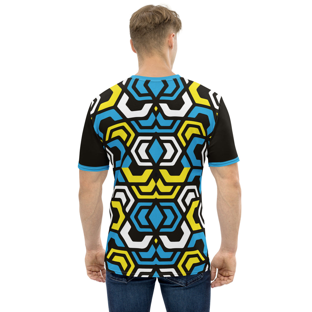 Premium Men's Jersey - Blue-Yellow Illusion