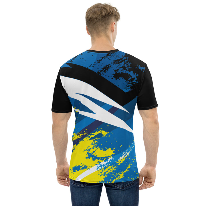 Premium Men's Jersey - Blue-Yellow Signal