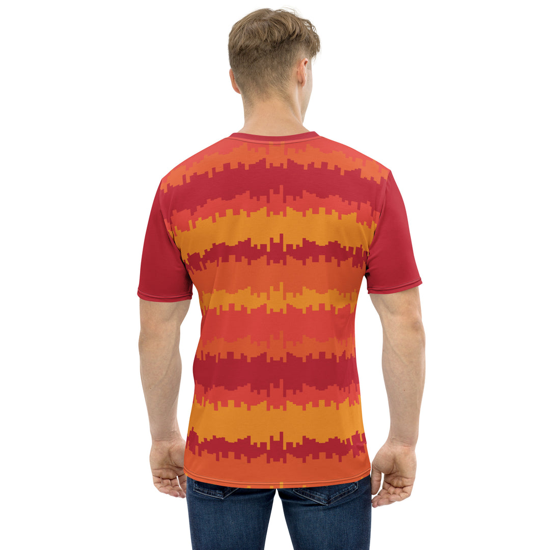 Premium Men's Jersey - Orange-Red Sunset