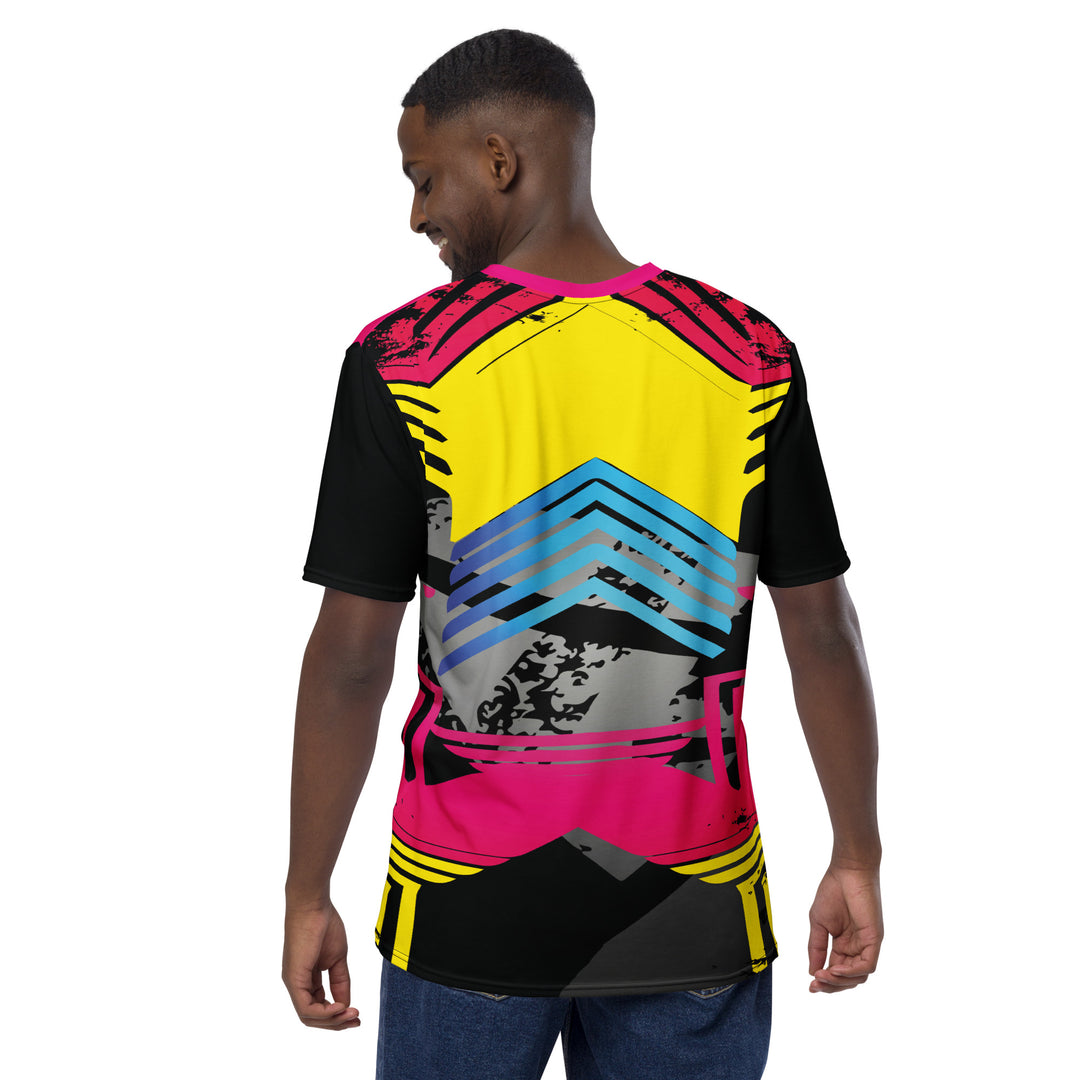 Premium Men's Jersey - Yellow-Pink Shaft