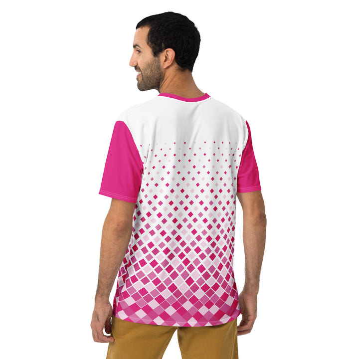 Premium Men's Jersey - White-Pink Fade