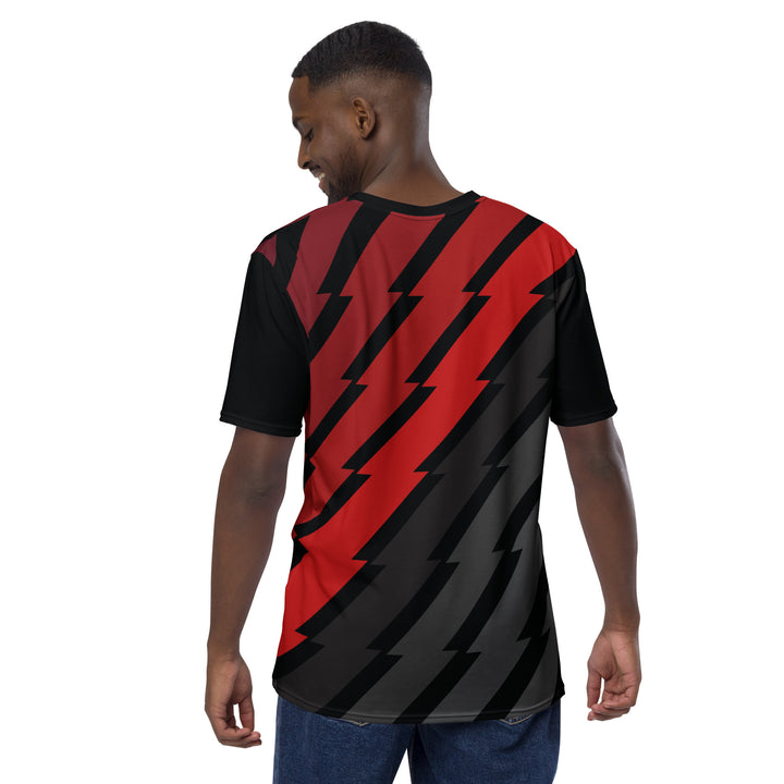 Premium Men's Jersey - Black-Red Flash