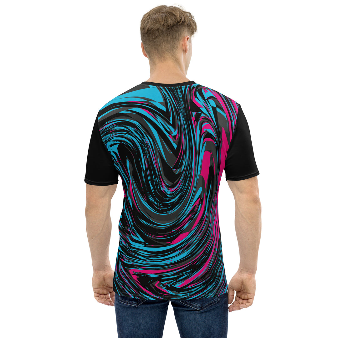 Premium Men's Jersey - Blue-Pink Blend