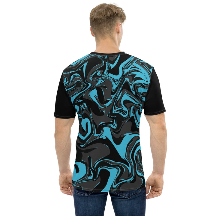 Premium Men's Jersey - Black-Blue Bluff