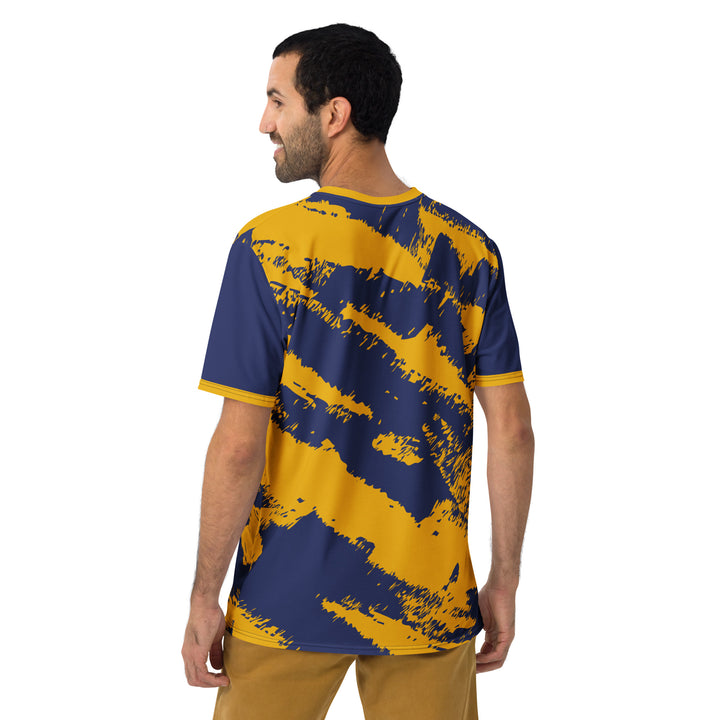 Premium Men's Jersey - Purple-Yellow Brush