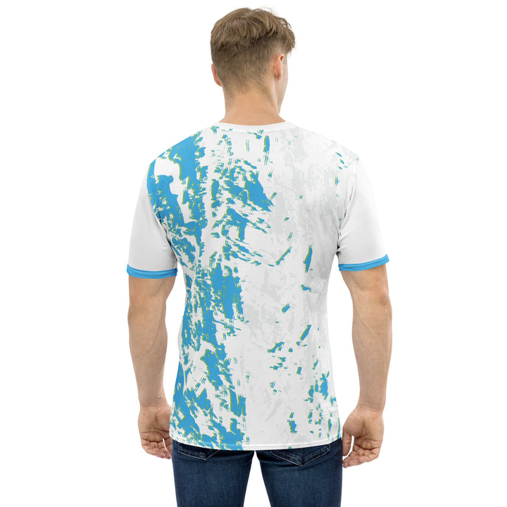 Premium Men's Jersey - White-Turquoise Action