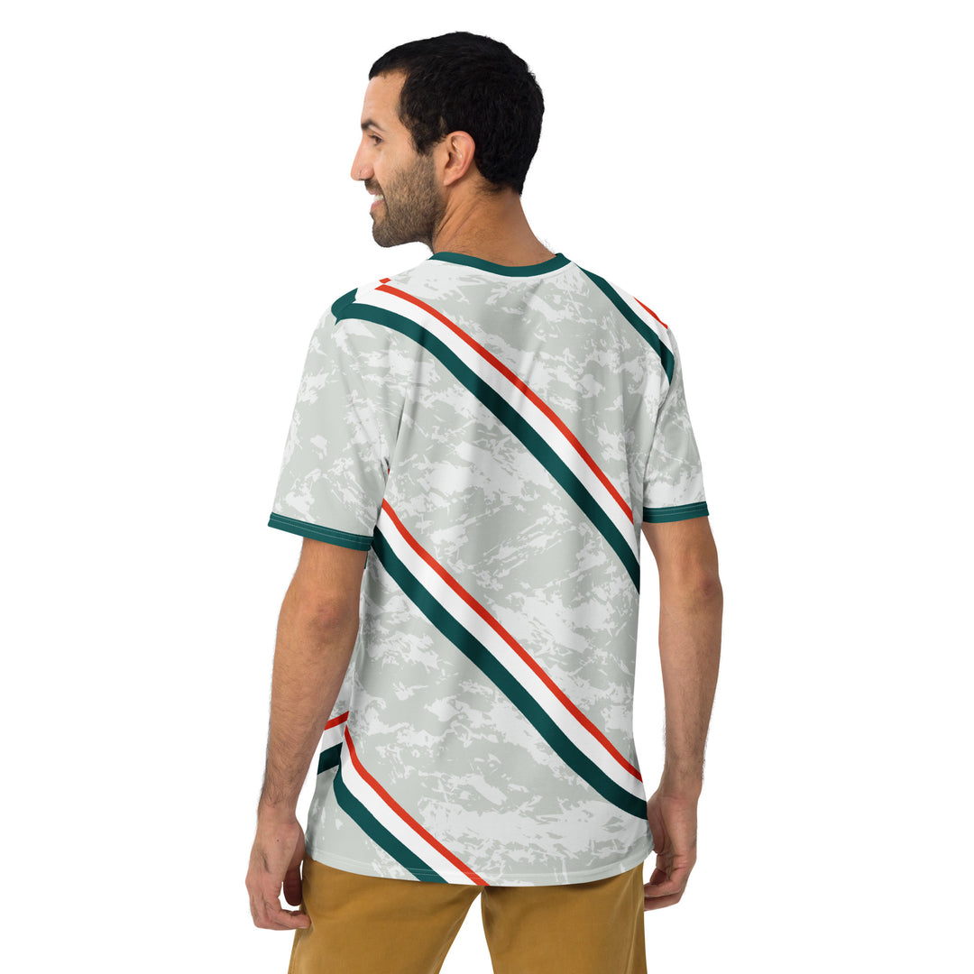 Premium Men's Jersey - Grey-Green Band