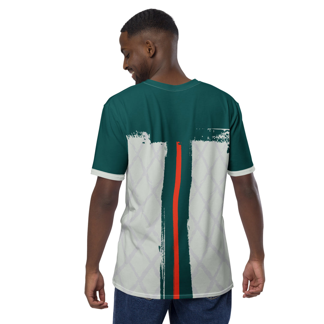 Premium Men's Jersey - Green-Grey Sword