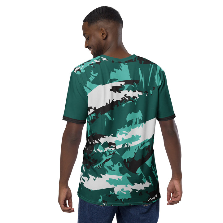 Premium Men's Jersey - Green-White Camouflage