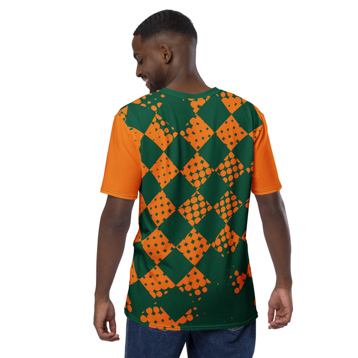 Premium Men's Jersey - Green-Orange Card