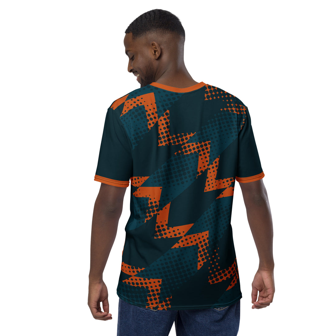 Premium Men's Jersey - Blue-Orange Trend