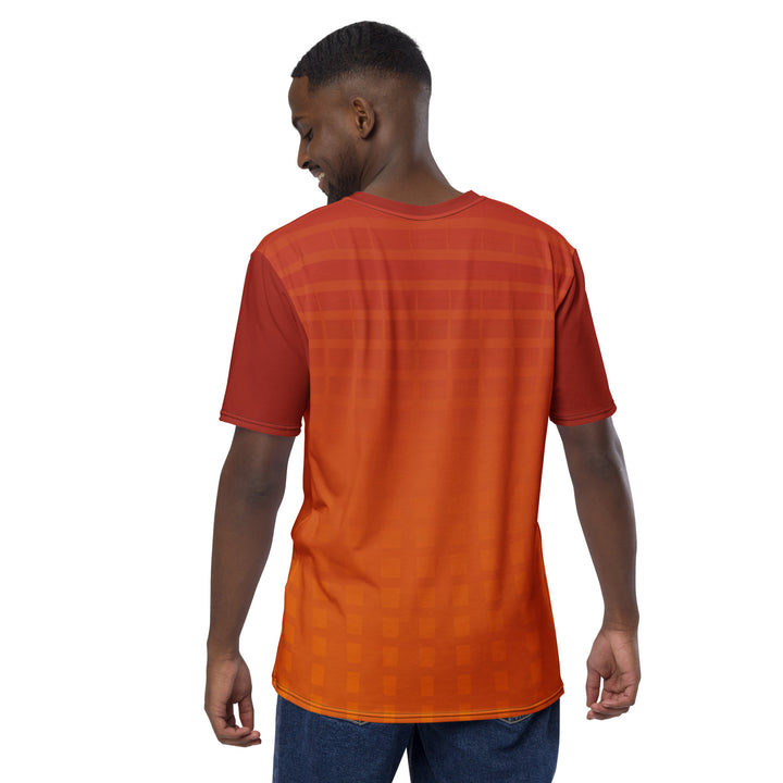 Premium Men's Jersey - Orange-Red Fade