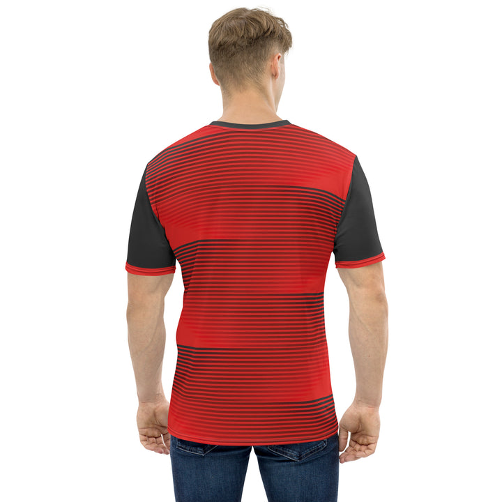 Premium Men's Jersey - Red-Grey Fade